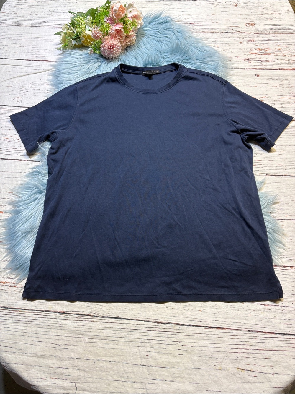 Robert Barakett Men's Navy Crew Neck Tee sz XL
